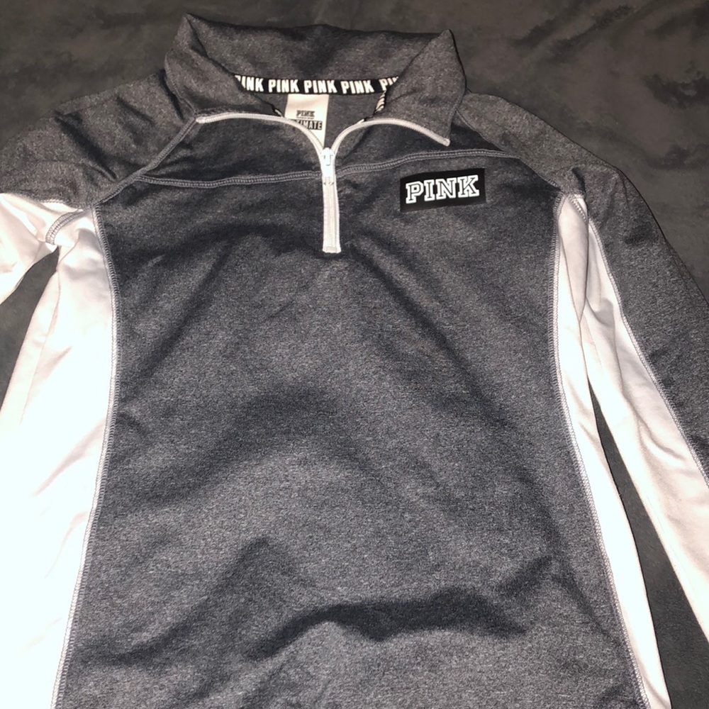 vs pink quarter zip